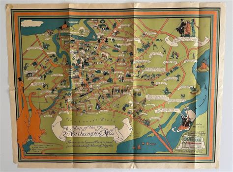 A Map of the Town of Northampton, Massachusetts by Priscilla Paine ...