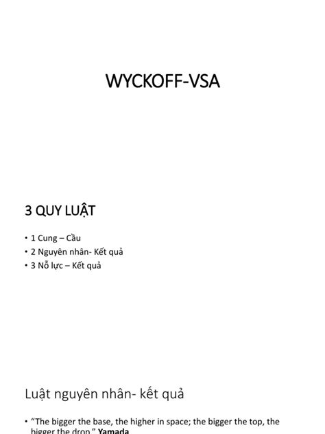 Wyckoff in Chart Analysis | PDF