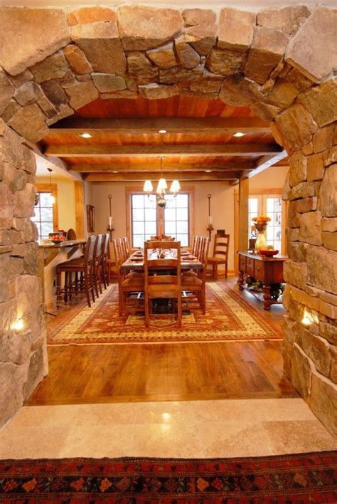 rustic stone interior Rustic Home Design, Rustic Homes, Old World Kitchens, Ranch House Decor ...