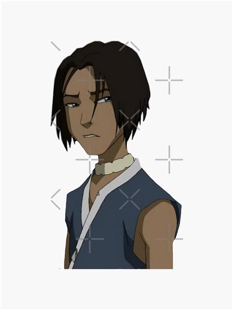 "sokka w/ hair down" Sticker for Sale by realtas | Redbubble