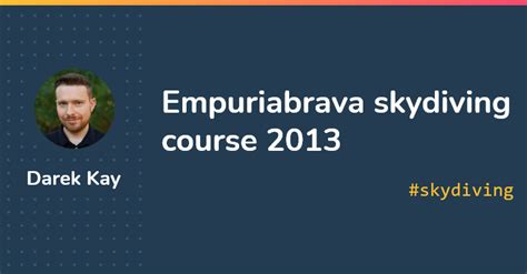 Empuriabrava skydiving course 2013