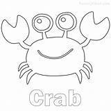 21  Cute Crab Coloring Pages For Kindergartens sketch template