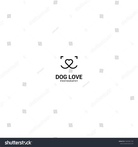 Dog Photography Logo Design Inspiration Stock Vector (Royalty Free ...