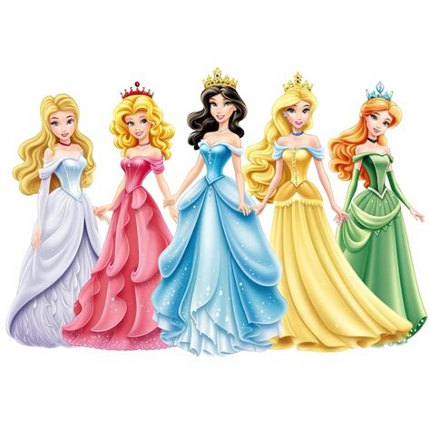 Premium AI Image | Disney Princess Cartoon characters Fairy princesses ...