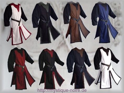 LARP tabards/surcoats - Medival Surcoat Tabart Tunic 10 Colours Middle Ages SCA Larp Reenactment ...