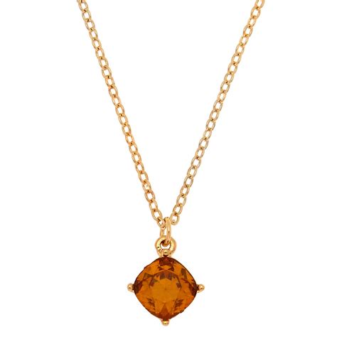 November Birthstone Pendant Necklace - Topaz | Claire's