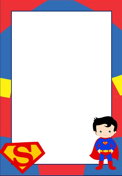 Here some Free printable superman invitations,cards or labels. You can use them as well for ...