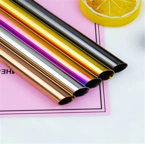 Reusable Drinking Straws Amazon For Milkshakes Bubble Tea Rainbow Gold ...