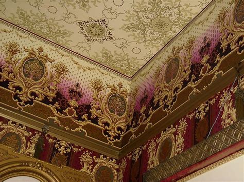 Image Detail for - Closeup of authentic Victorian dining room wallpaper ...