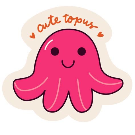 Octopus Stickers - Free animals Stickers