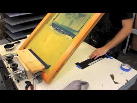 Serigraphy Printing - YouTube