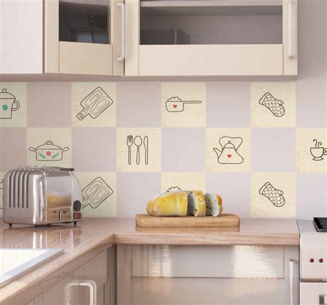 Kitchen Items Border Sticker - TenStickers