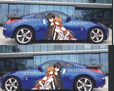 Itasha 3 pieces custom Anime sticker sword art online Car Stickers ...