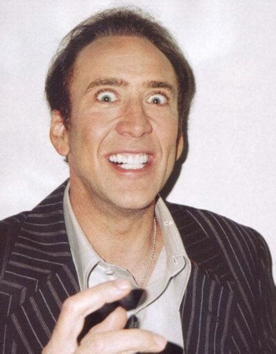 Creepy Cage stare Blank Template - Imgflip