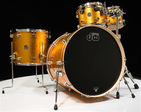 DW Performance Series 4pc Shell Pack Gold Sparkle 24" Kick Drum