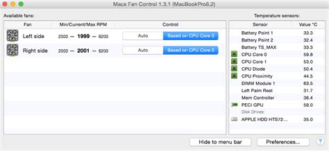 What are the optimal settings for macs fan control - holdenrad