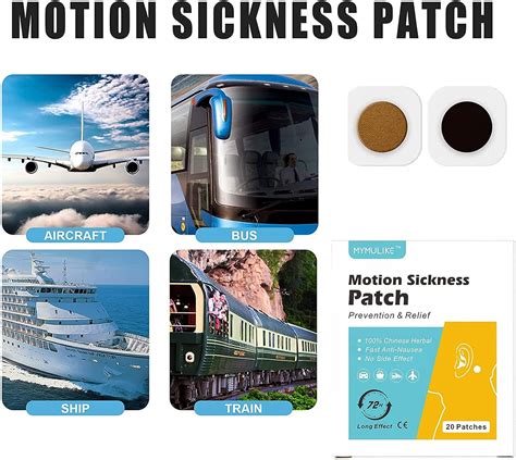 Motion Sickness Patches Anti Sickness Tablets for Sea Sickness,Travel ...