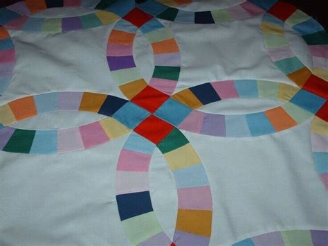 Amish Inspired Double Wedding Ring Quilt Top - Etsy