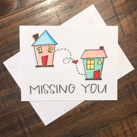 Missing You Card | Etsy