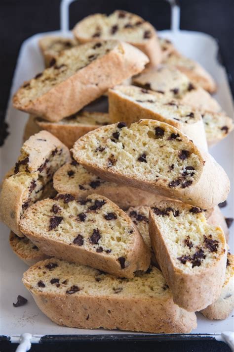 Chocolate Chip Biscotti (Cantucci) Recipe - An Italian in my Kitchen