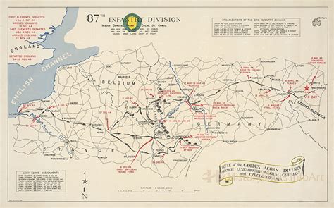 87th Infantry Division Campaign Map – HistoryShots InfoArt