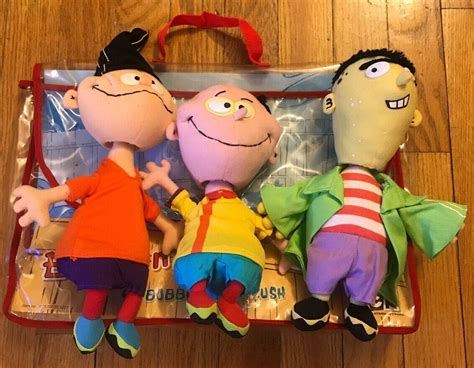 2005 Ed Edd n Eddy Cartoon Network Bobblehead Plushies Plush Full Set VERY RARE | #2018244819