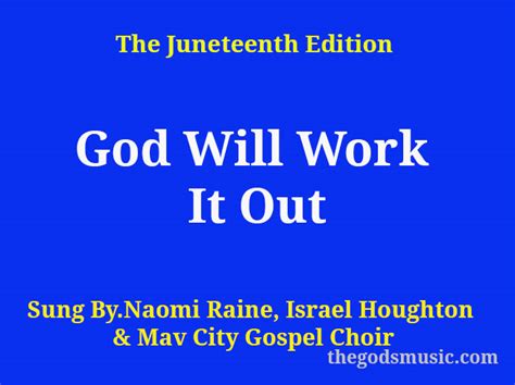 God Will Work It Out Christian Song Lyrics