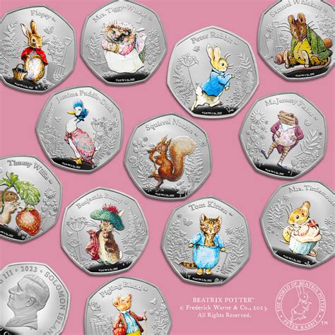 The World of Peter Rabbit 2023 Complete Coin Collection