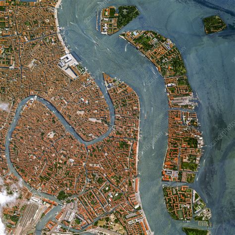 Venice, Italy, satellite image - Stock Image - C057/5719 - Science Photo Library