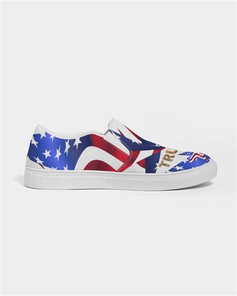 Trump Slip on Shoes Canvas Trump Maga Shoes Canvas Patriotic Tennis ...