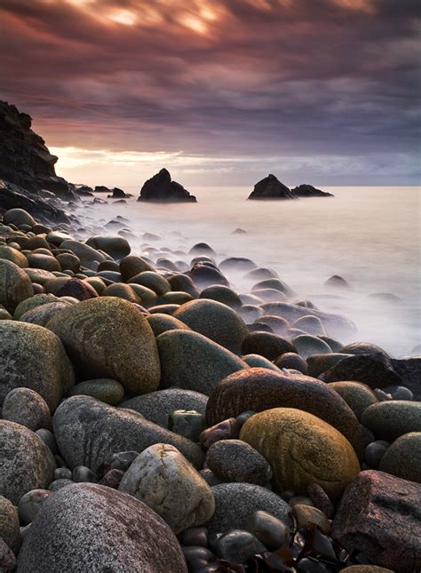 Pebble Beach at Sunset