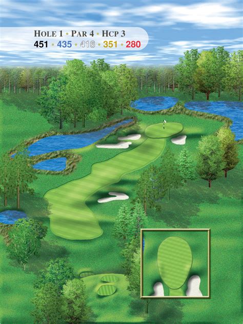 Golf Course Michigan Map - Allina Madeline