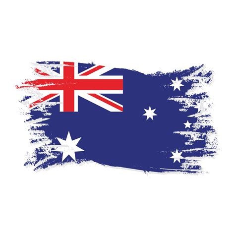 Australia Flag With Watercolor Brush style design vector 3049836 Vector ...