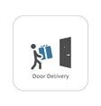 Door Delivery Icon Flat Design Royalty Free Vector Image