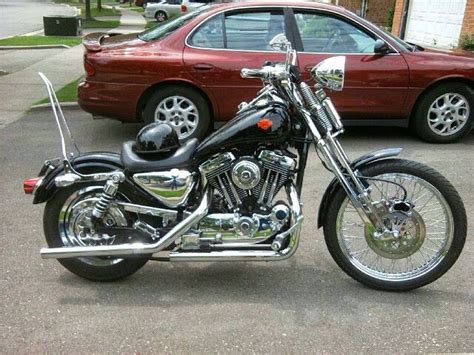 Harley Sportster 1340 Springer front end | Old school chopper, Harley davidson, Harley