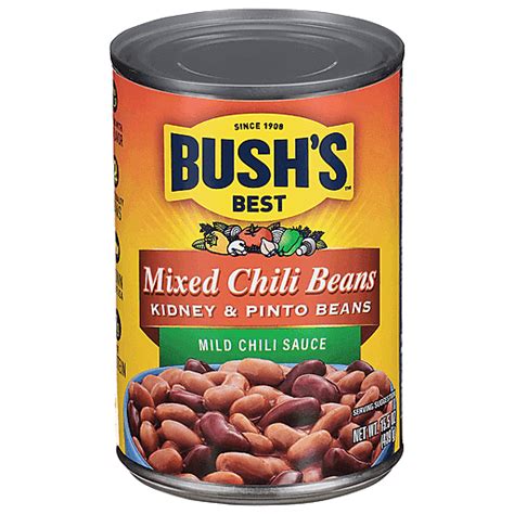 Bush's Best Mixed Chili Beans, Mild Chili Sauce 15.5 oz | Chili ...