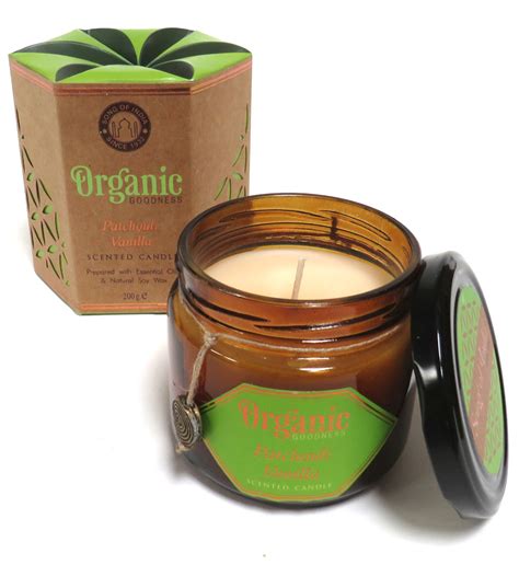 Organic Scented Soy Candle (Patchouli and Vanilla) – Purity