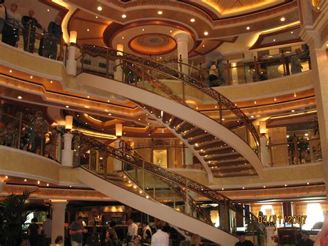 Emerald Princess Inaugural Cruise Atrium