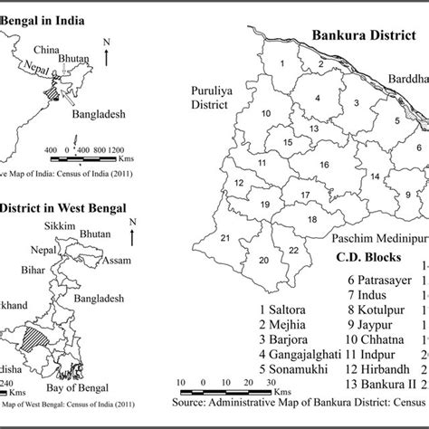 Location map of Bankura district | Download Scientific Diagram