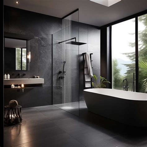 Luxury Modern Black Bathroom Design