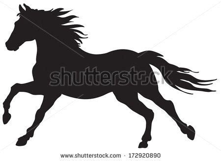 Running Horse Silhouette Image | Download Free Vector Art | Free ...