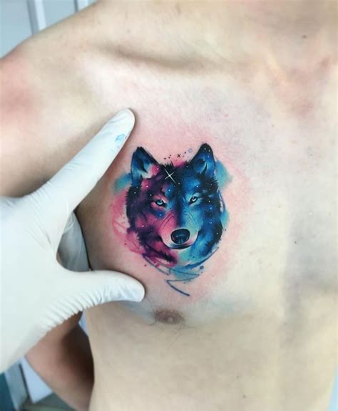 galaxy wolf tattoo Adrian Bascur - KickAss Things