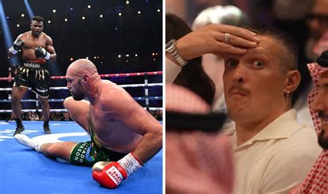 Oleksandr Usyk reaction at ringside speaks volumes as Fury gets lucky ...