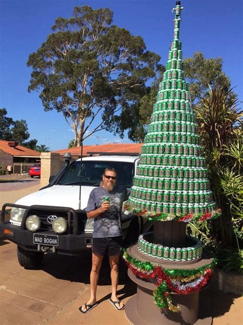 Australian Christmas tree #tree | Aussie christmas, Australian christmas tree, Beer can ...