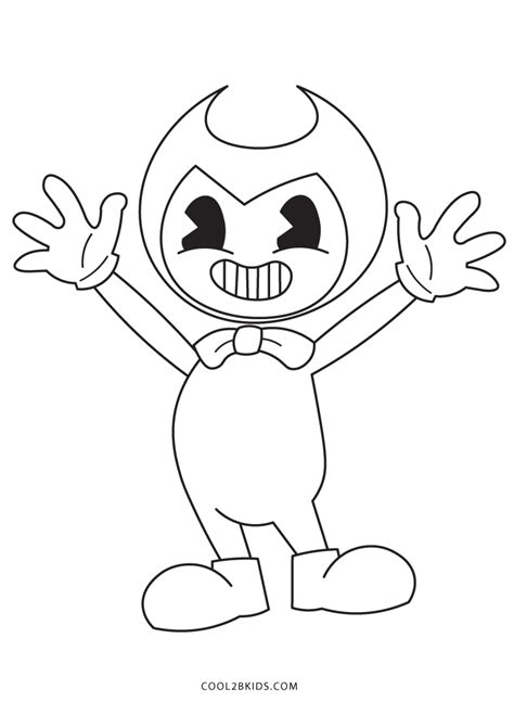 Free Printable Bendy Coloring Pages For Kids