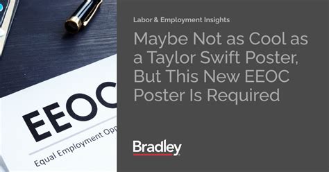 Maybe Not as Cool as a Taylor Swift Poster, But This New EEOC Poster Is ...