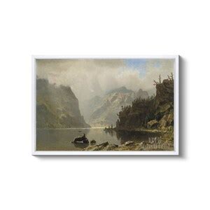 Albert Bierstadt : Western Landscape 1870-80 Gallery Wrapped or Framed ...