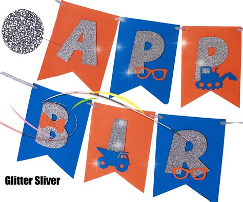 Buy Happy Birthday Banner Garland Birthday Party Supplies Decorations for Boys Kids 2nd, 3rd ...