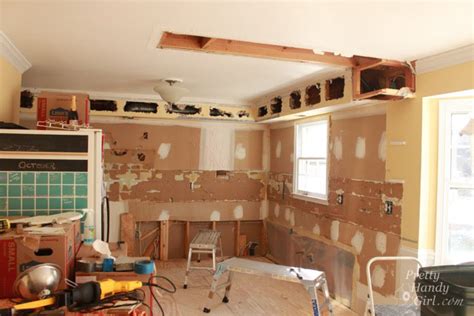 How to Remove a Soffit - Kitchen Renovation Update - Pretty Handy Girl