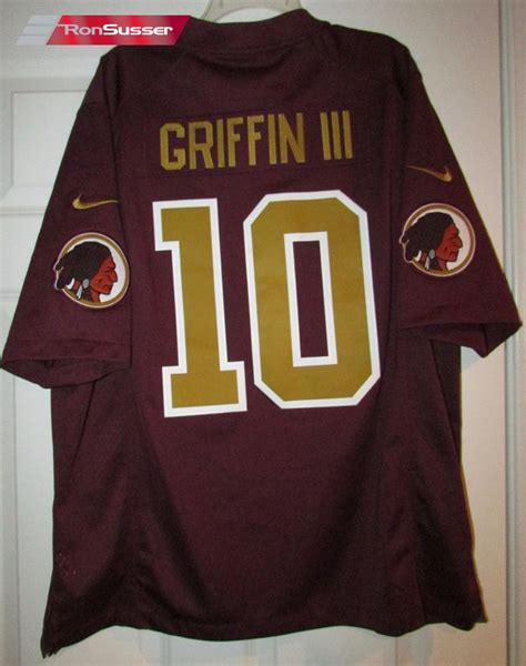 NFL Washington Redskins Robert Griffin III RG3 Jersey Size XL Maroon Gold – RonSusser.com